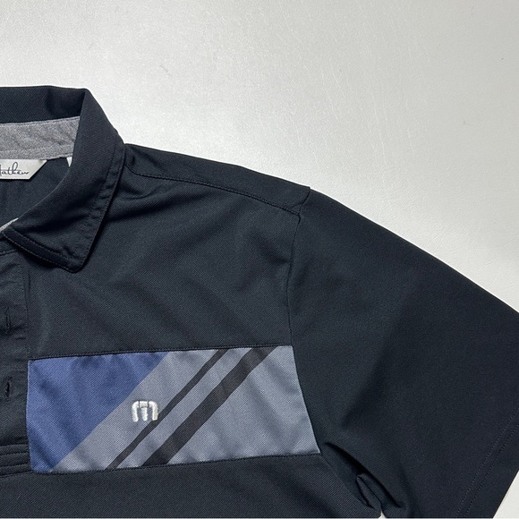 Travis Mathew Moisture Wicking Performance Polo Black M - Picture 2 of 7